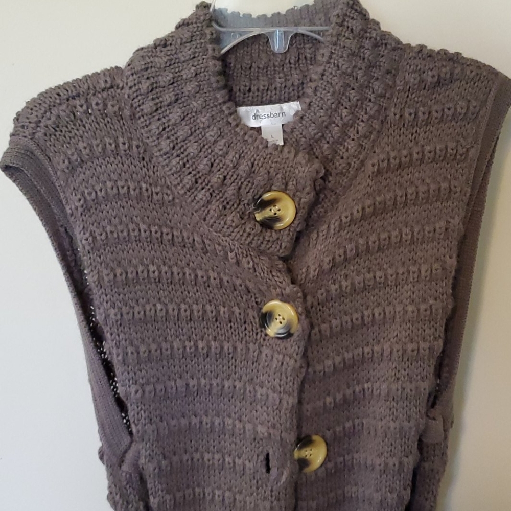 Sleeveless Belted Sweater